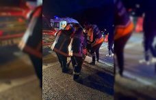 Kaza yapan otomobil ters döndü: 7 yaralı