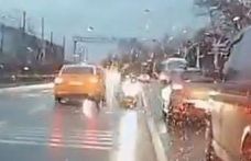 Trafik magandasının ehliyetine el konuldu