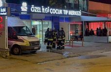 Çocuk tıp merkezinde korkutan yangın: Hastalar tahliye edildi