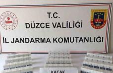 Düzce’de 177 bin 400 makaron ele geçirildi