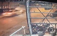 Elazığ’da 4 kişinin yaralandığı kazanın görüntüsü ortaya çıktı