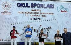 Manisalı karateciler Denizli’de fırtına gibi esti