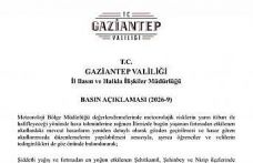 Gaziantep’te fırtına sonrası okullar tatil edildi