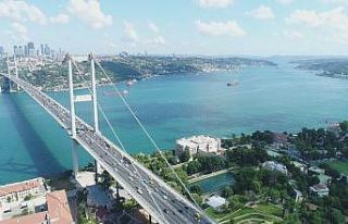 15 Temmuz Şehitler Köprüsü’nde oluşan trafik...