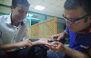 AFAD ekipleri, parmakta sıkışan yüzüğü çıkarttı