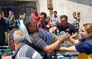 Ağaçtan düşen adam yaralandı