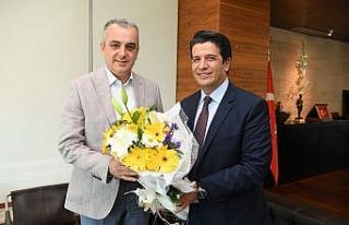 Başkan Semih Esen, Turgay Genç’i ağırladı.