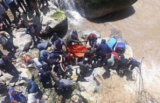 Bisikletiyle suya uçan gencin cansız bedenine ulaşıldı