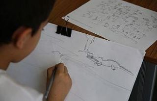 Çocuklar, Haliliye Belediyesi ile resim yapmayı...