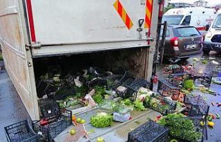 D-100 Karayolunda 8 araç birbirine girdi