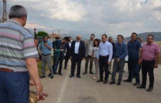 Hastaneden dönen kaymakama davullu zurnalı karşılama