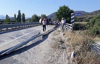 Karpuzlu’da kaza, yolda başka aracın olmaması...