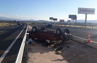 Kayseri’de otomobil takla attı: 4 yaralı