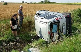 Defalarca takla attı. Burnu kanamadan çıktı