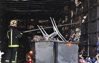 (Özel) Tuhafiye dükkanı alev alev yandı, o anlar...