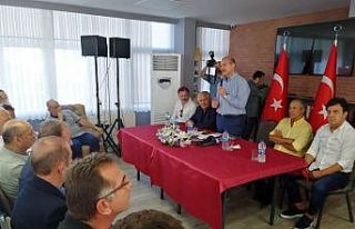 Süleyman Soylu Karadenizli Sporcular Derneğini ziyaret...