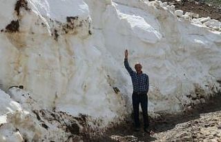 Yaz mevsiminde karla mücadele!