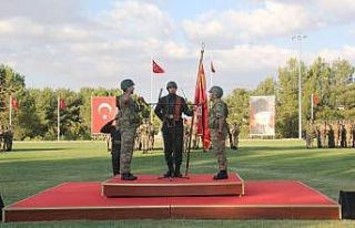 1’inci Hudut Alay Komutanlığında sancak ve görev...