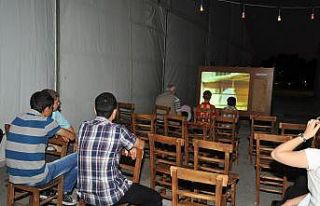Açık havada sinema keyfi
