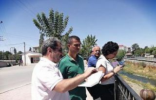 Akköprü Deresi’nde inci kefali hazırlığı