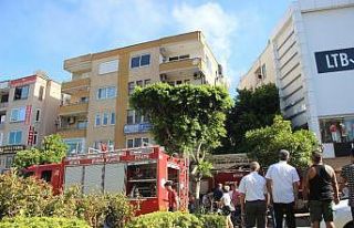 Alanya’da ev yangını paniği neden oldu