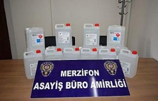 Amasya’da kaçak içki operasyonu: 1 tutuklama