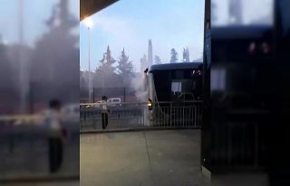Avcılar’da metrobüs yangını