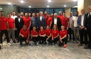 Başkan Babaoğlu’ndan sporculara moral ziyareti