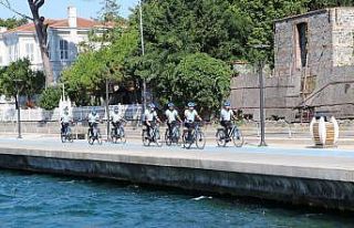 Beykoz’da bisikletli zabıtalar görevde
