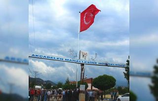 Beyşehir’e dev Türk bayrağı