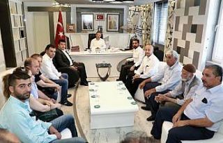 CHP il yönetimi, Başkan Kılınç ile bir araya...