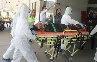 Diyarbakır’da gerçeği aratmayan KBRN sızıntısı...