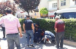 Elektrikli bisikletten düşen bir kişi yaralandı