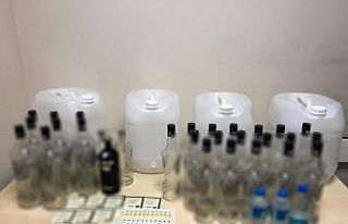 Sahte içki deposuna baskın!