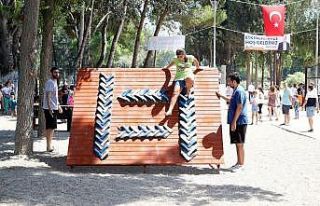 Komando gibi tırmanıp, suda yürüyüş yaptılar