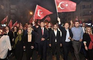 Mamak, şehitler için yürüdü