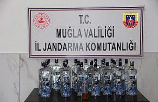 Muğla jandarmasından sahte içki ve uyuşturucu...