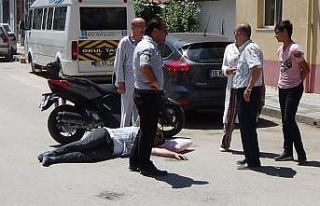 (Özel) Motosiklet sürücüsüne yastıklı müdahale