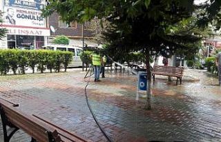 Pazaryeri’nde cadde ve sokaklar her gün temizleniyor