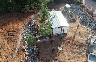 Pendik’te zabıta ekipleri orman arazilerini korumakta...