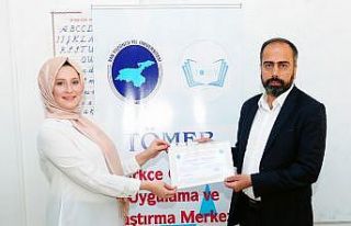 Rektör Şevli, kursiyerlere sertifika verdi