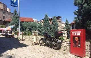 Safranbolu tarihi çarşıya yangın dolapları yerleştirildi