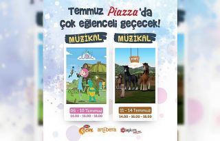 Şanlıurfa Piazza’da çizgi kahramanlar çocuklarla...