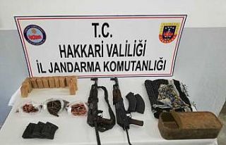 Şemdinli’de silah ve mühimmat ele geçirildi