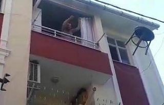 Sinir krizi geçiren kadın bakın ne yaptı?