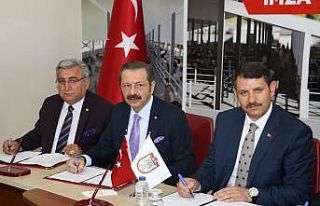 Sivas’ta Canlı Hayvan ve Ot Borsası protokolü...