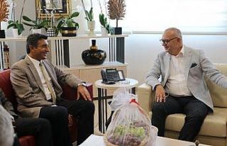 Sultani üzümün ilk hasat ürünü Başkan Ergün’e