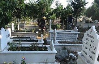 Sungurlu’da mezarlıklar bakıma alındı