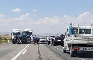 Tomarza-Kayseri karayolunda trafik kazası: 1 yaralı