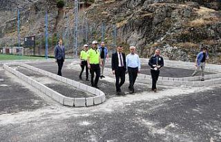 Trafik çocuk eğitim parkında çalışmalar sürüyor